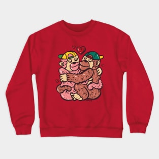 Monkey's love Crewneck Sweatshirt